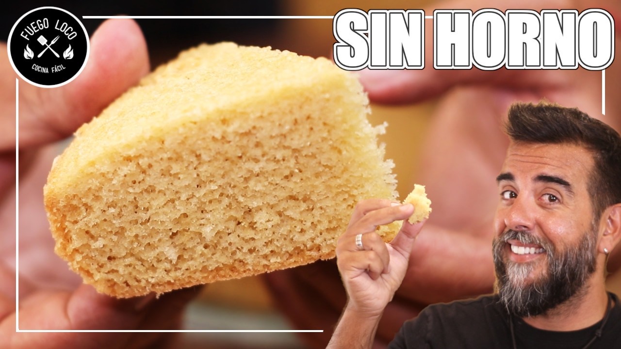 El BIZCOCHO en SARTÉN con Solo 4 INGREDIENTES y Más Esponjoso!!