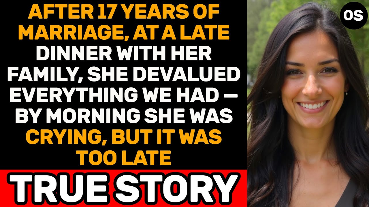 Спустя 17 лет всего одна «небольшая» фраза за семейным ужином — и к утру она уже плакала.