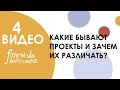 КАКИЕ БЫВАЮТ ПРОЕКТЫ И ЗАЧЕМ ИХ РАЗЛИЧАТЬ? Спойлер: это очень важно