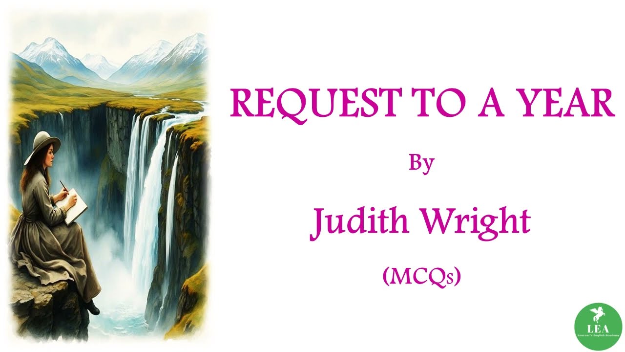 Request To A Year by Judith Wright (MCQ) | #ugtrb #ugcnet #judithwright