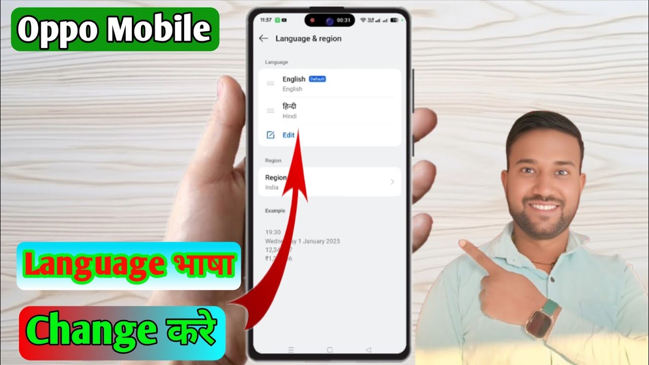 oppo language change, oppo phone language setting, oppo me language kaise change kare