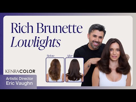 Rich Brunette Hair Color Tutorial | Dimensional Lowlight Technique | Kenra Color