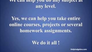 math homework and exam problems help solvers in online Trigonometry