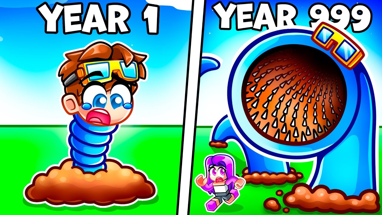 Surviving 99 Years as a WORM in Roblox!