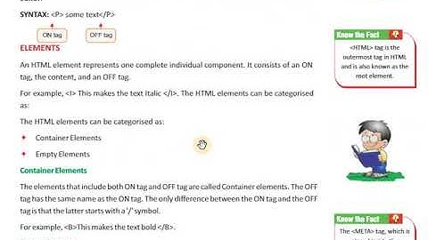 Computer Class-9 Ch-2 HTML