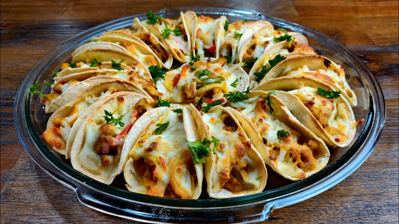 Chicken Tacos - صينية تاكو الدجاج - طريقة سهلة و شكل مميز