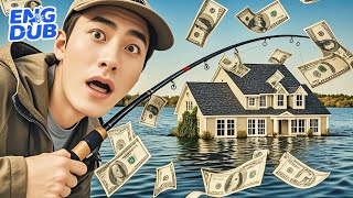 [ENG DUB] A poor guy got bound to a fishing system—and fished his way to billions!