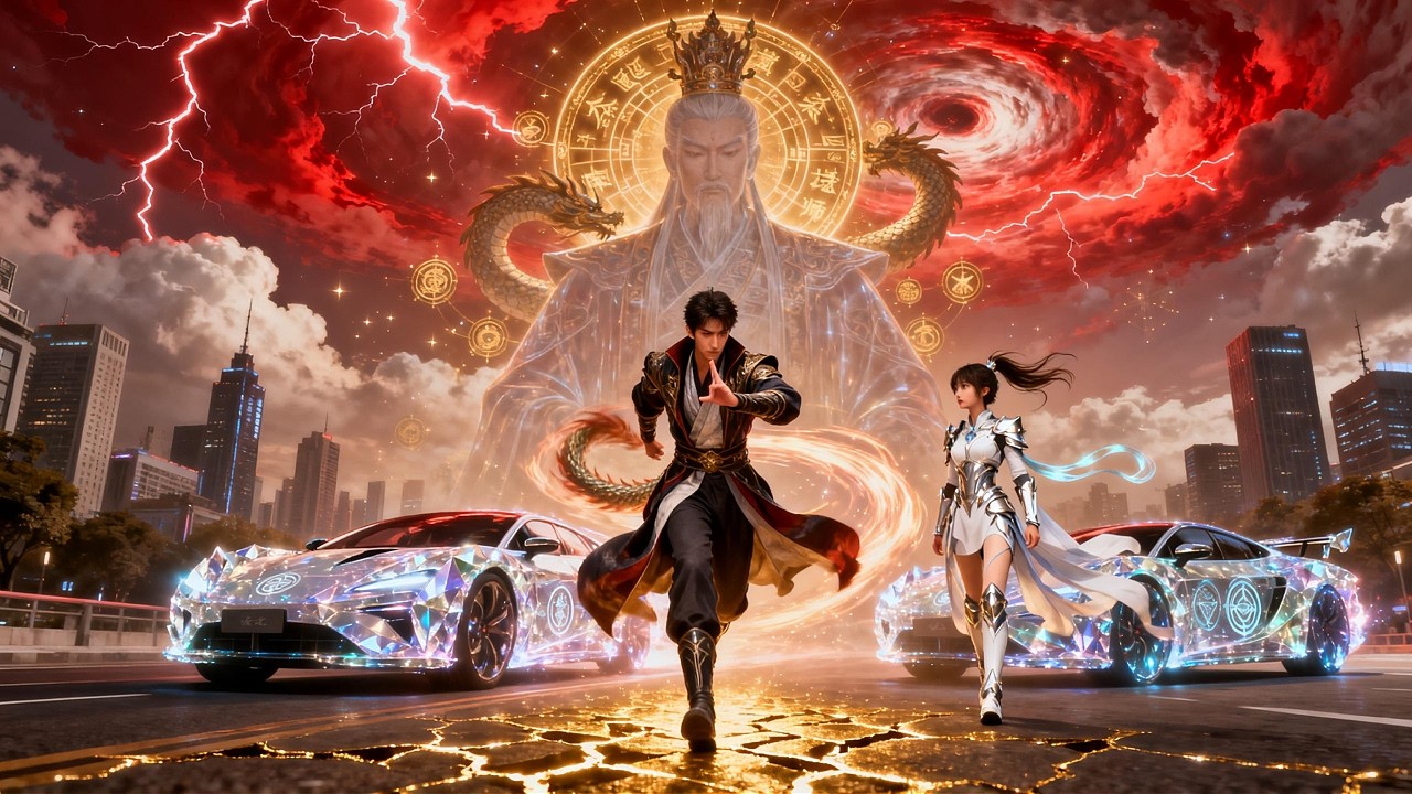 سقطت صاعقة حمراء من السماء… وظهرت فتاة من المستقبل لحماية معلم الإمبراطور المتخفي!