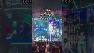 Walking street in VietNam at the weekend sometimes have free music show🎤🔊🎶