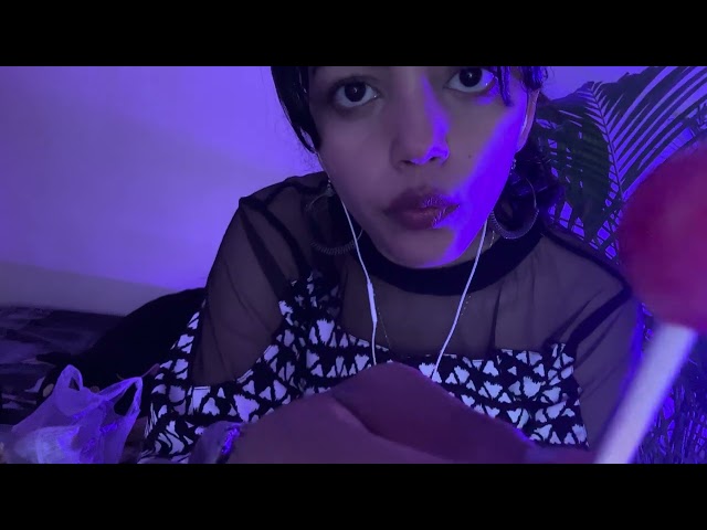 INDIAN ASMR-  🍭SPIT PAINTING YOU By Using LOLLIPOP