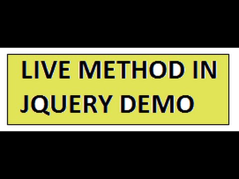TAMIL LIVE METHOD IN JQUERY DEMO