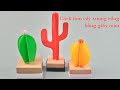 How To Make Paper Cactus - DIY Paper Cactus Easy Step By Step For Beginers | Creative DIY