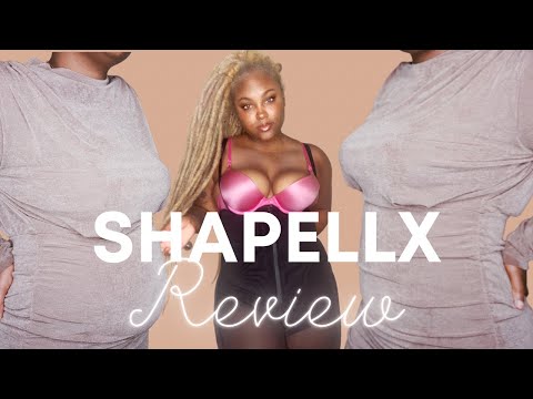 HIDING MOM POOCH WITH SHAPELLX AIRSLIM FIRM TUMMY COMPRESSION BODYSUIT  SHAPER W/ BUTT LIFTER REVIEW 