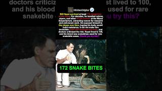 The Man Who Survived 172 Snake Bites #historyfacts #weirdhistory #facts