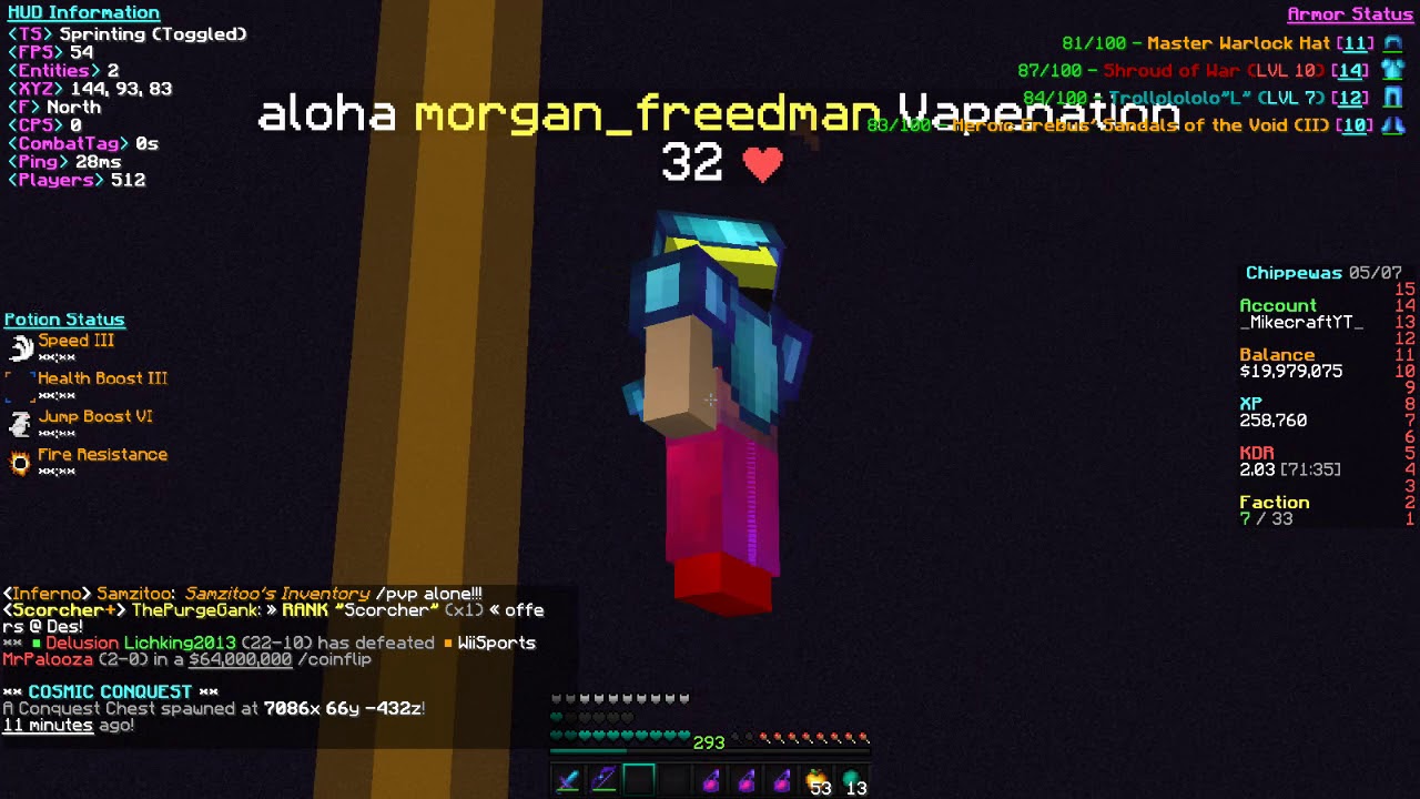 morgan_freedman ban report on cosmicpvp lava planet.