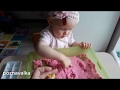 Игры с кинетическим песком.  Kinetic sand. Games with kinetic sand.