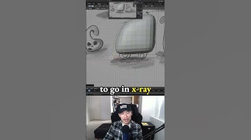 Go into x-ray mode to select front and back vertices in Blender for character 1.2: Car Guy