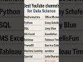 You must visit these channels || &quot;For Data Science&quot;#coding #shorts