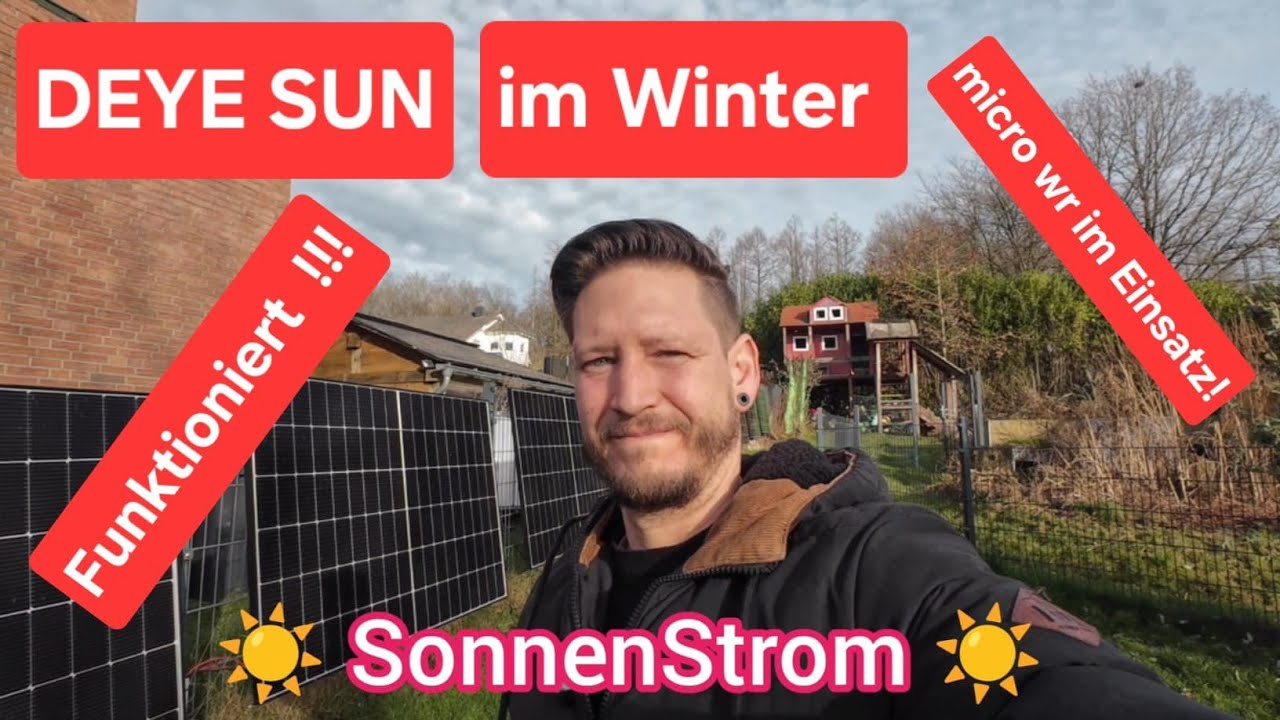DEYE Sun an Mikro Inverter Winter PV