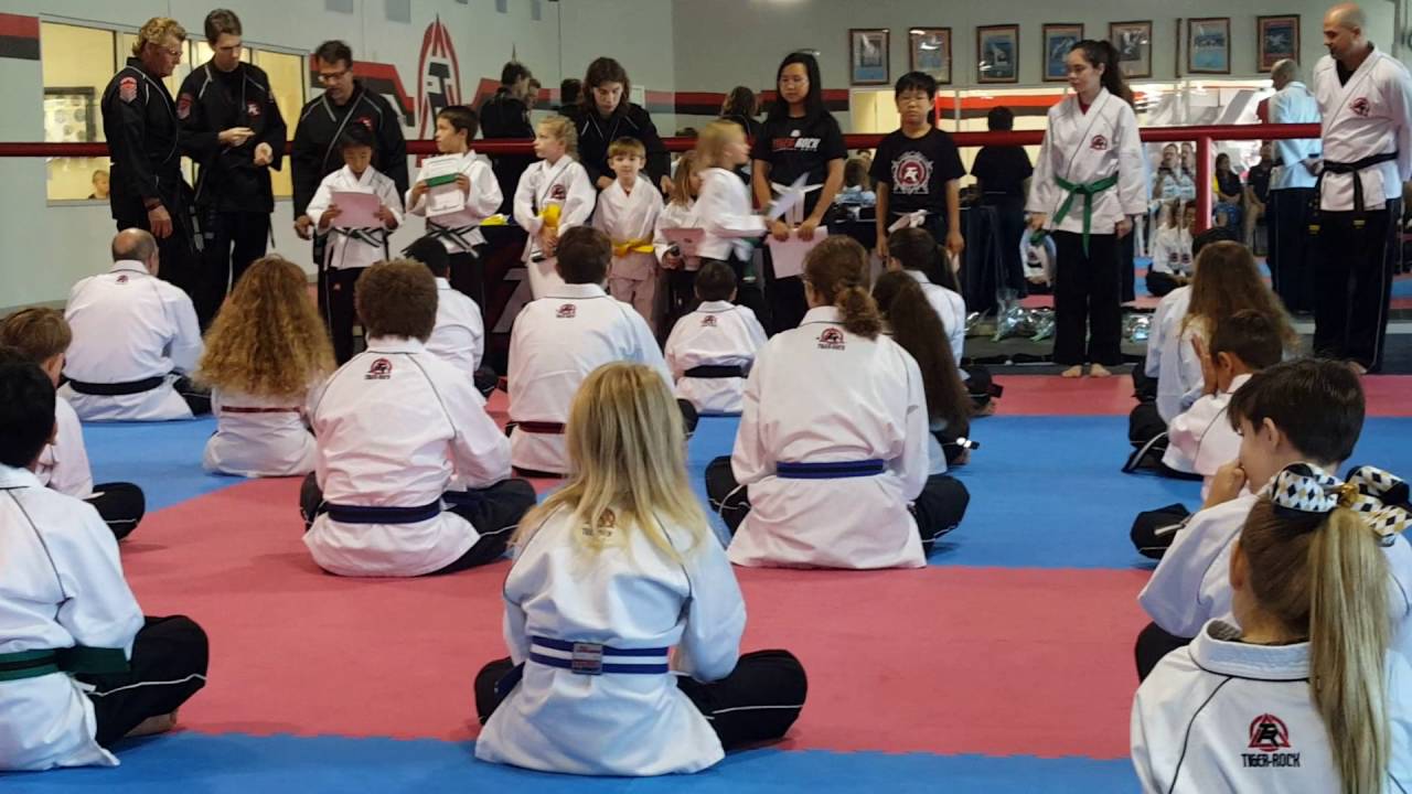 Tiger Rock Belt ceremony YouTube