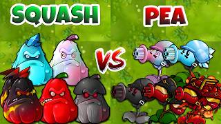 PVZ Fusion 3.6 Challenge - Team SQUASH vs PEA Plants Fusion vs Obsidian Gargantuar - Who Will Win?