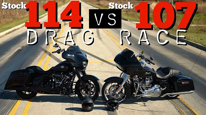 STOCK HARLEY 114 STREET GLIDE VS STOCK 107 ROAD GLIDE! PLUS A FAT TIRE GIVEAWAY??