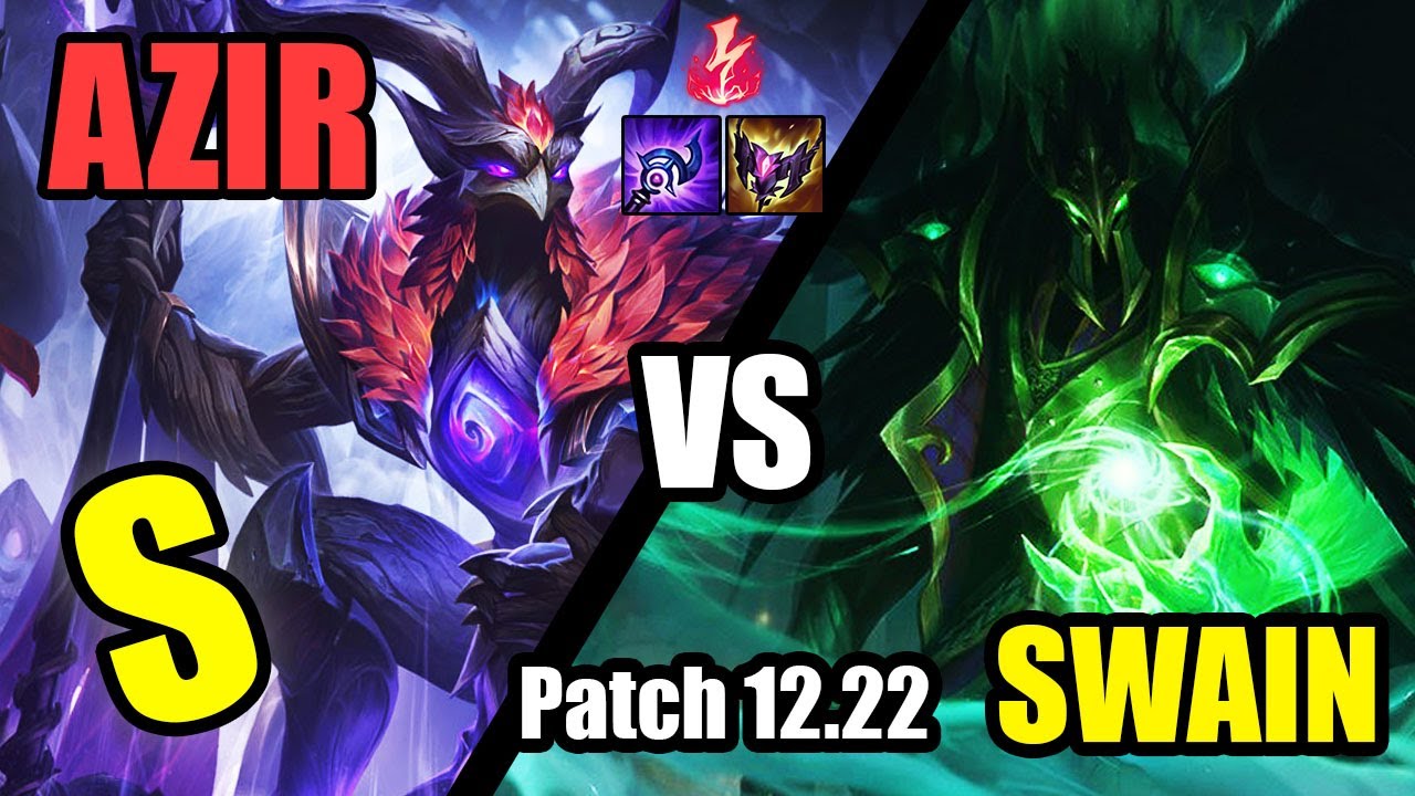 Azir 🐦MID vs Swain [S Hra] CZ/SK (12.22 Patch) Klasický early build ☄️