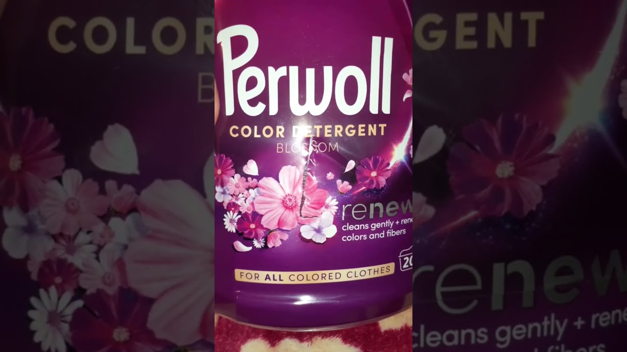 Гель для стирки Perwoll Renew Color Detergent Blossom цвет не вымывает ОБЗОР