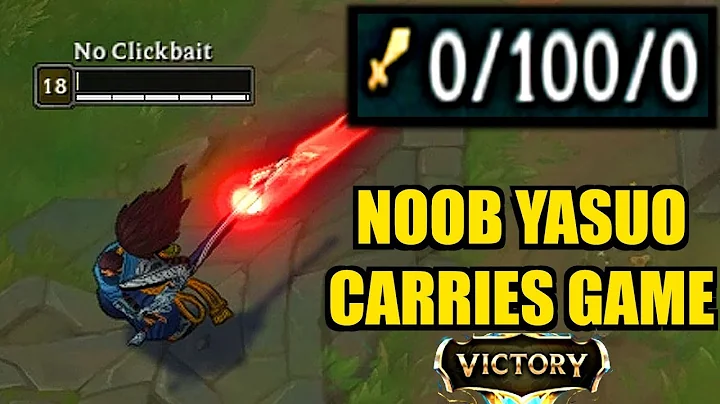 Noob Yasuo Carries Game | 0/100 Yasuo | FEED TO WI...