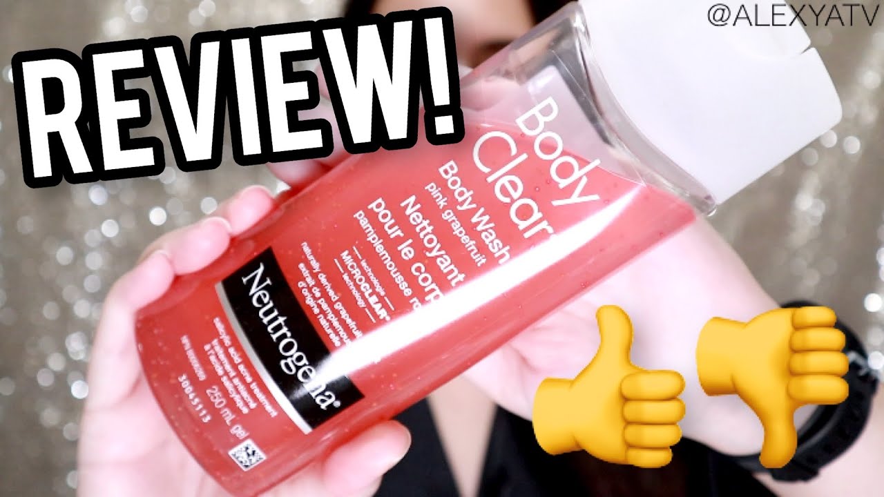 Mariner tegnebog indre Neutrogena Body Clear Body Wash Review | Drugstore Salicylic Acid Pink  Grapefruit Body Care Reviews - YouTube