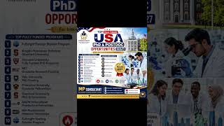 TOP FULLY FUNDED USA PhD & POSTDOC OPPORTUNITIES 2026/27