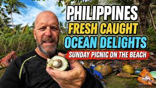 PHILIPPINES FRESH CAUGHT OCEAN DELIGHTS - PICNIC ON THE BEACH #seafoodlovers Update