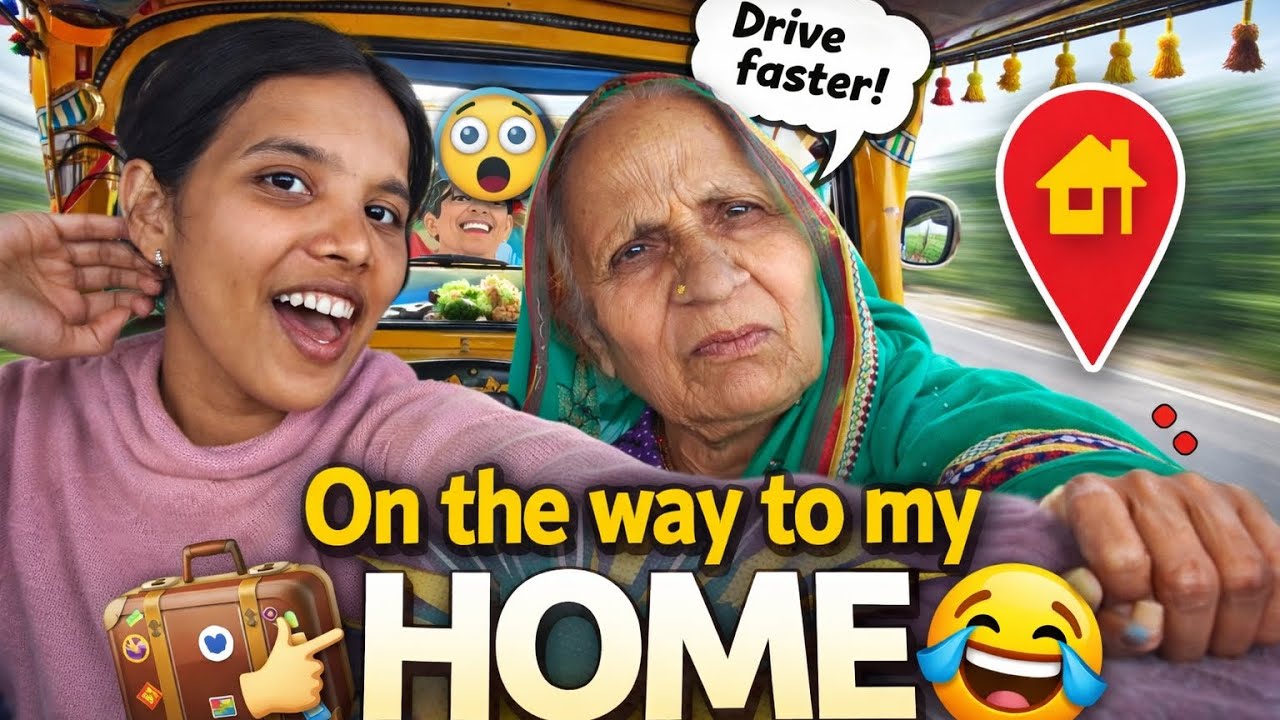 🚗 On the way to my HOME | Funny Travel Vlog