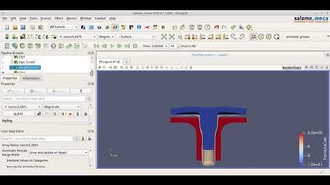 Code Aster Deep Drawing Wrong Freak load VS Right Load