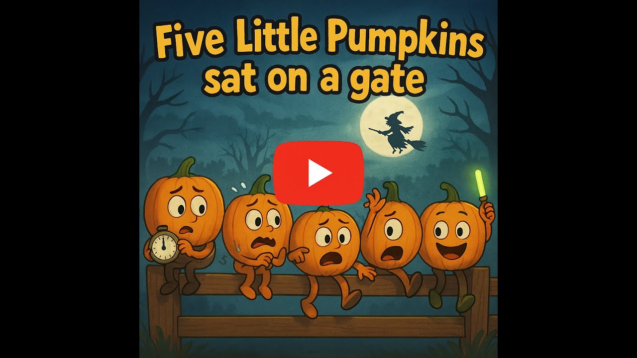 Five Little Pumpkins Sat on A Gate Spooky & Fun British Halloween ...