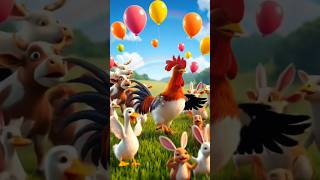 Rooster dance party#youtubeshorts#shortvideo#short#shorts#trending#viral#kidsvideo#kids#birds#coc
