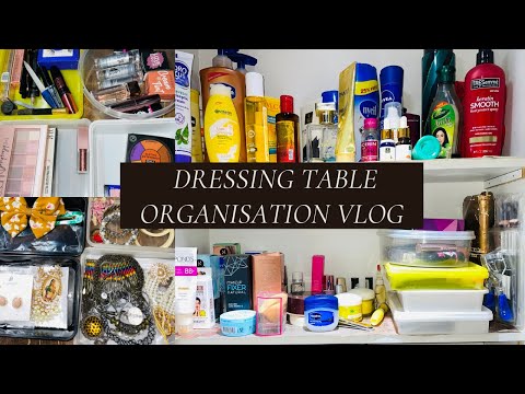 Dressing Table Organisation | DIY No Cost Makeup and Jewellery Organisation