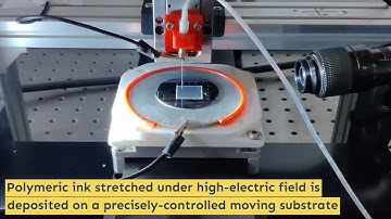 Electrohydrodynamic jet printer developed at IIT Delhi