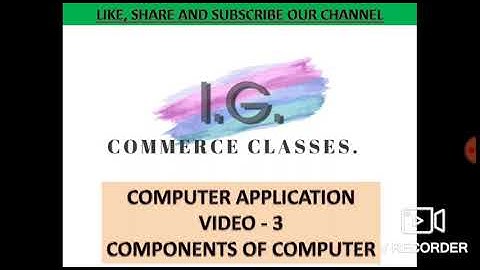 Components of computer JKSSB ACCOUNT ASSISTANT ||BEST VIDEO|| COMPUTER APPLICATIONS 2000 POSTS