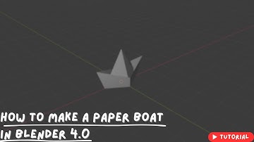 How to Make a Paper Boat | Blender 4.0