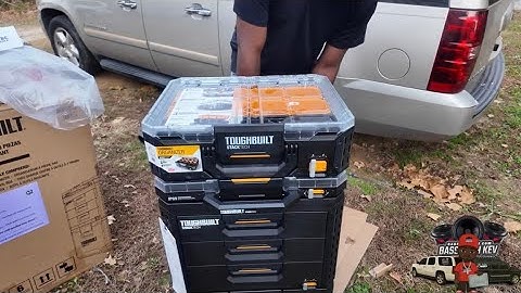A GOOD WAY TO ORGANIZE CAR AUDIO INSTALLATION EQUIPMENT AND ACCESSORIES TOUGHBUILT STACKTECH PACKOUT