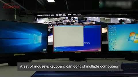 The most basic KVM cross-screen operation