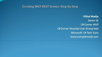 Creating WCF REST Service Step by Step