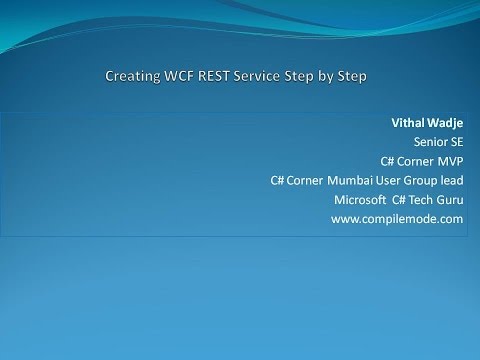 Creating WCF REST Service Step by Step