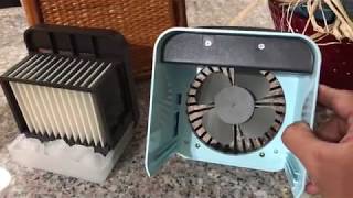 #Unboxing #REVIEW Mikikin USB Rechargeable Portable Air Conditioner Mini Cooling Desktop Fan 3 Speed screenshot 5