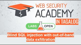Blind SQL injection with out-of-band data exfiltration | Portswigger Academy