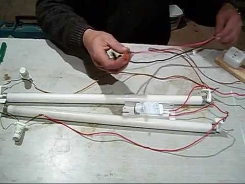 Escupir desierto ingeniero Como conectar dos tubos fluorecentes en serie - YouTube