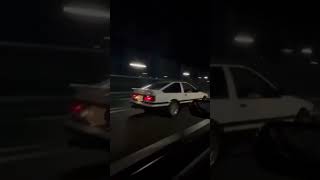 眠そうな86の走行動画　 #AE86#トレノ#ハチロク#頭文字D#ToyotaAE86#日本車#JDM#旧車#車好き