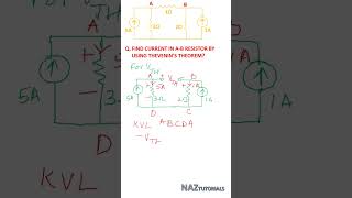 HOW TO SOLVE CIRCUIT USINGTHEVENIN'S THEOREM #dccircuits #thevenintheorem
