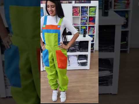 Macacão Colorido para festas infantis e recreação uniformes coloridos